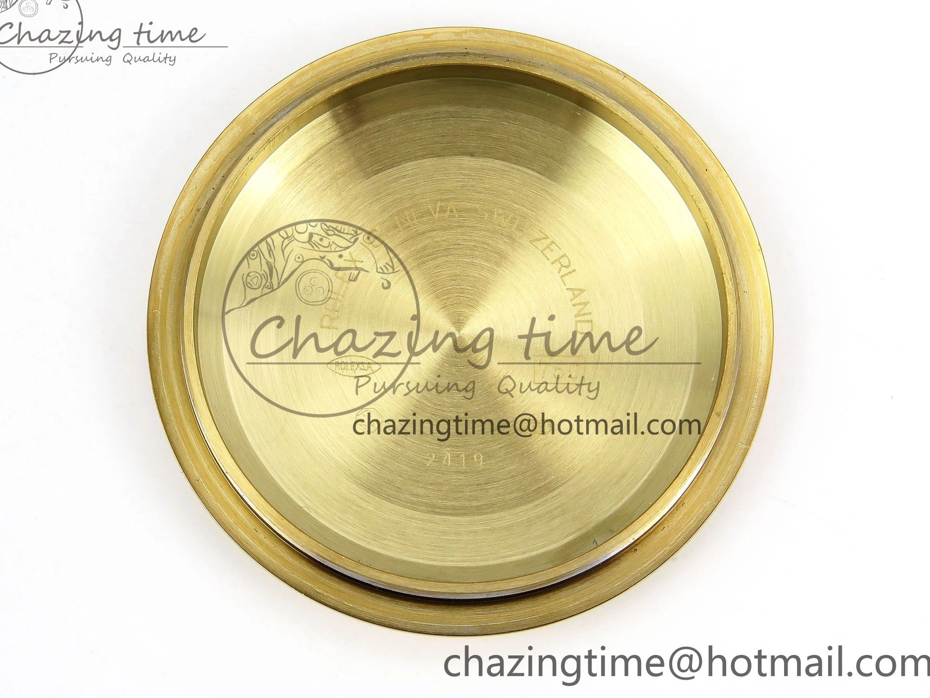 MiroTime 0408 Day Date 40 YG JDF Gain Weight 904L Steel White Roman Dial on President Bracelet VR3255 V Functional 1369